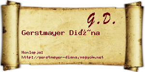 Gerstmayer Diána névjegykártya